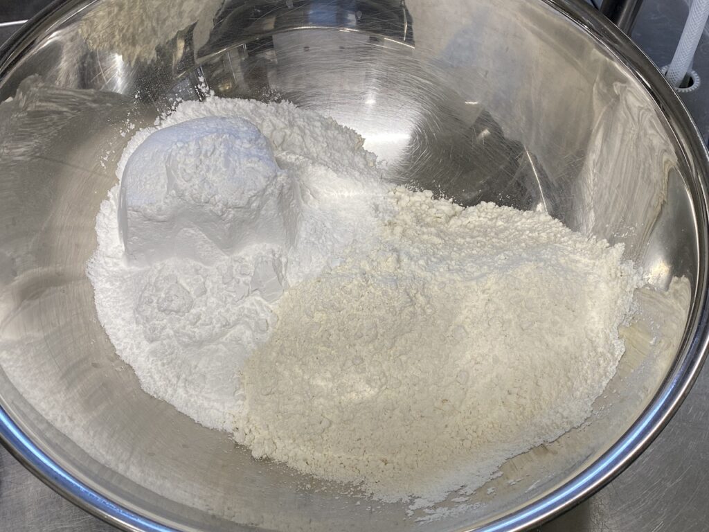 小麦粉と上新粉