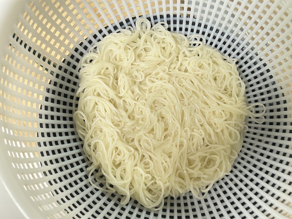 茹でたそうめん