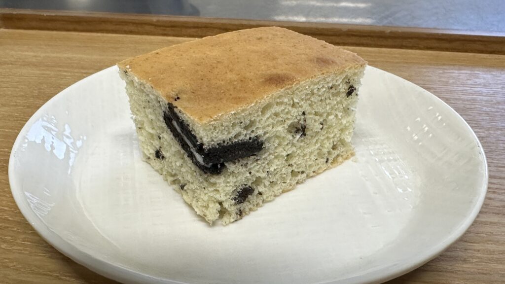 蒸しケーキの断面