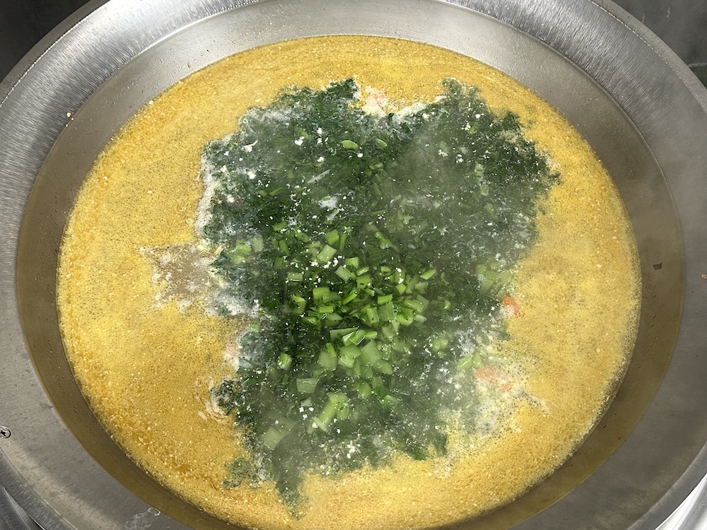 小松菜を入れたけんちん汁