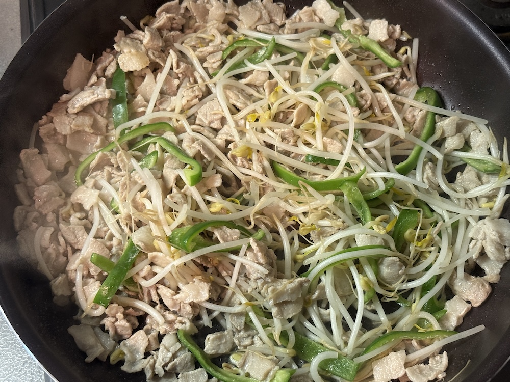 炒めた野菜