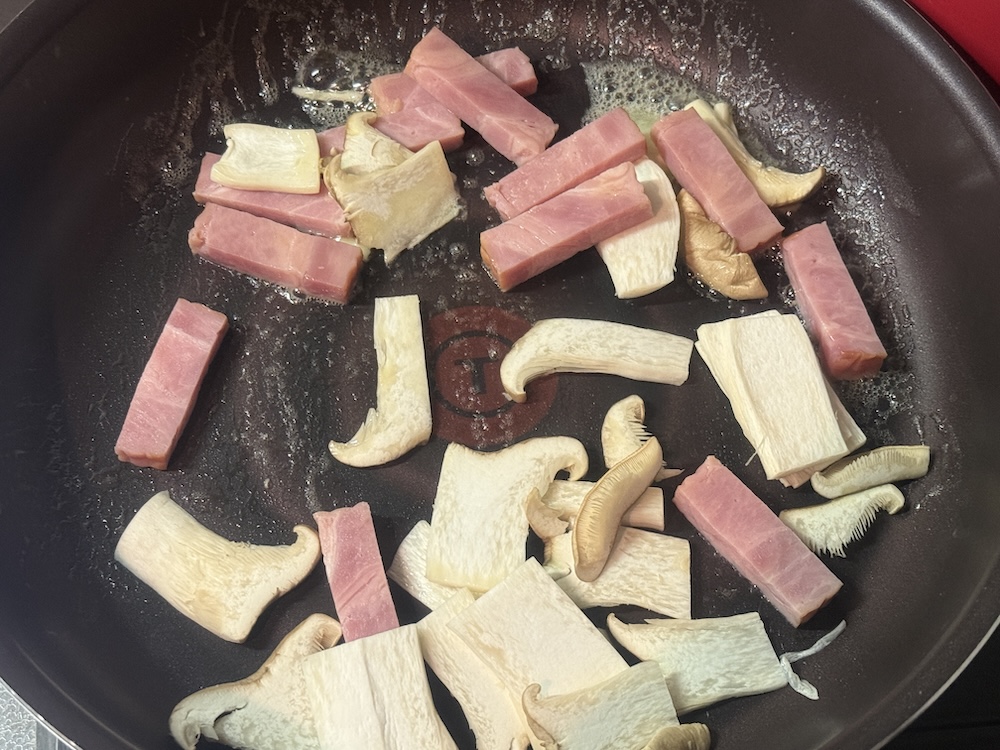 ベーコンとエリンギ