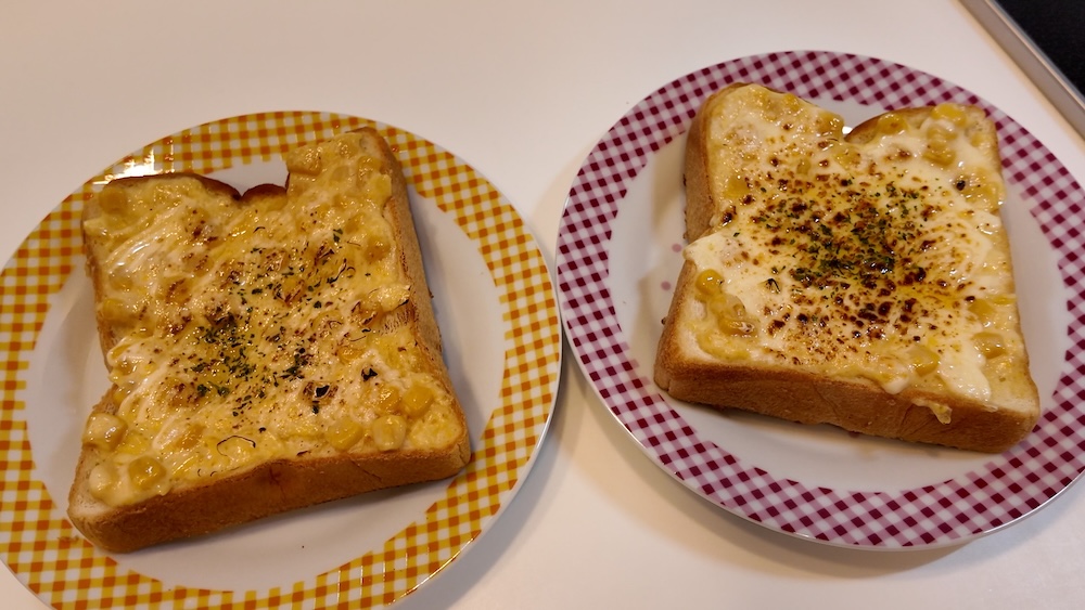 コーンチーズマヨトースト