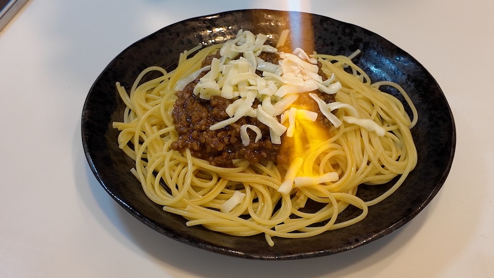 バーナーで炙ったチーズ