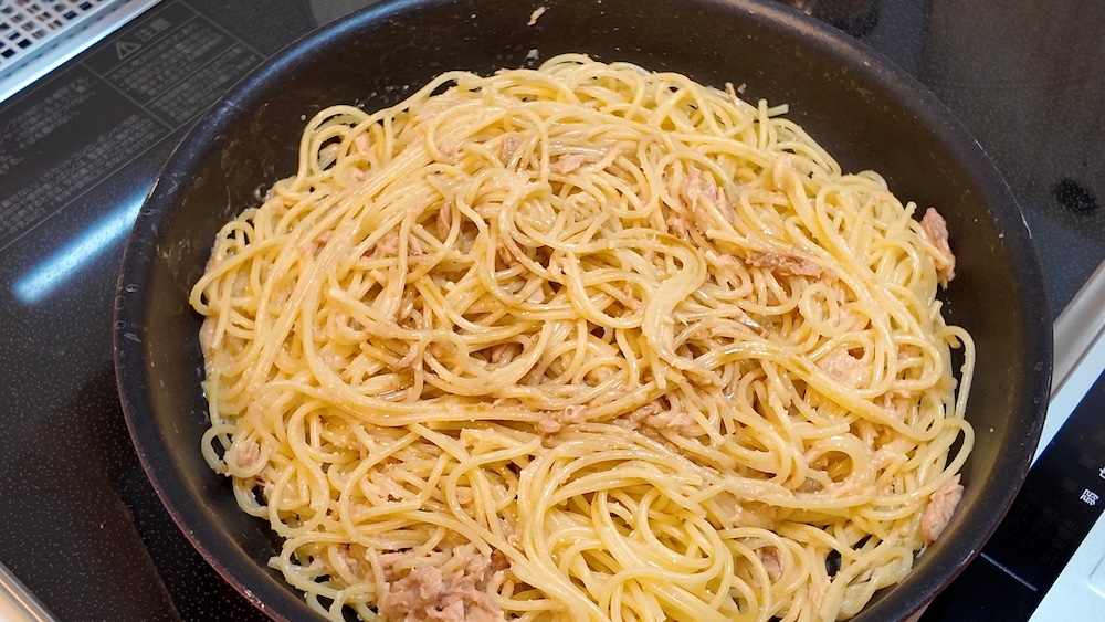 ツナ明太パスタ